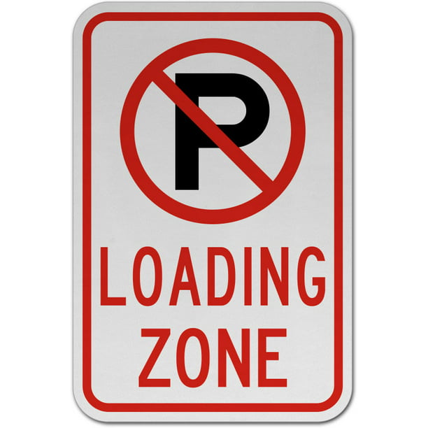 No Parking Sign By SmartSign 10 x 14 Aluminum Notice Loading Area 